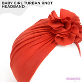 Compact and Stylish Baby Cap (Flower Red)